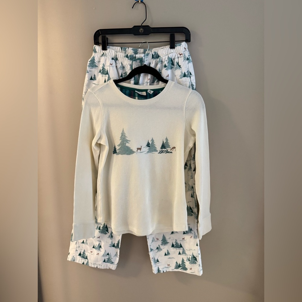 LL Bean Thermal and Flannel Pajamas - Sz Small